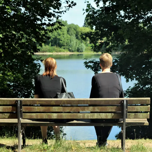 Enjoying river view in Leeds
